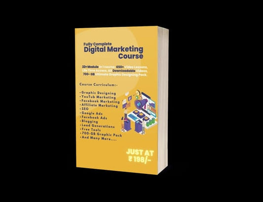 Digital Marketing Course at 198/-